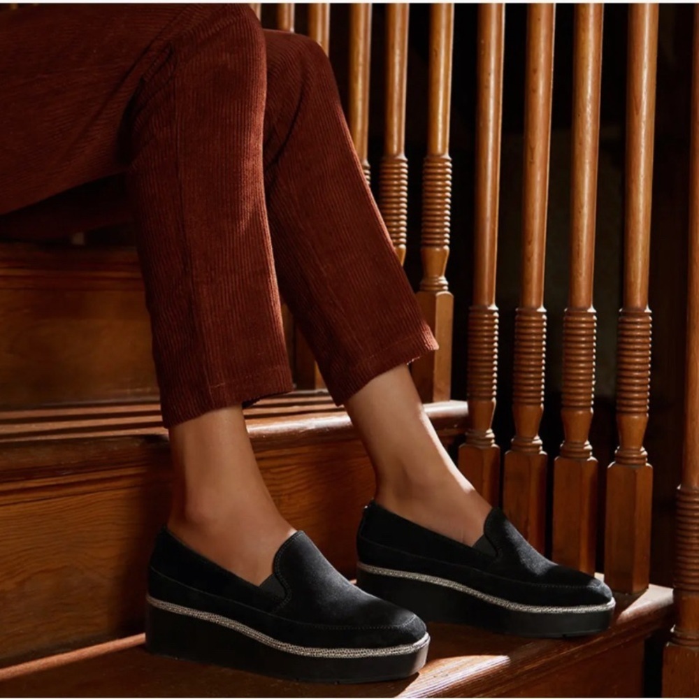 New Donald Pliner Wallis Platform Wedge Loafer Size 6.5